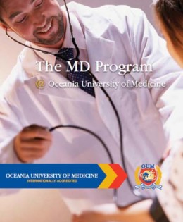 Viewbook for MD program, Oceania University of Medicine, 2011